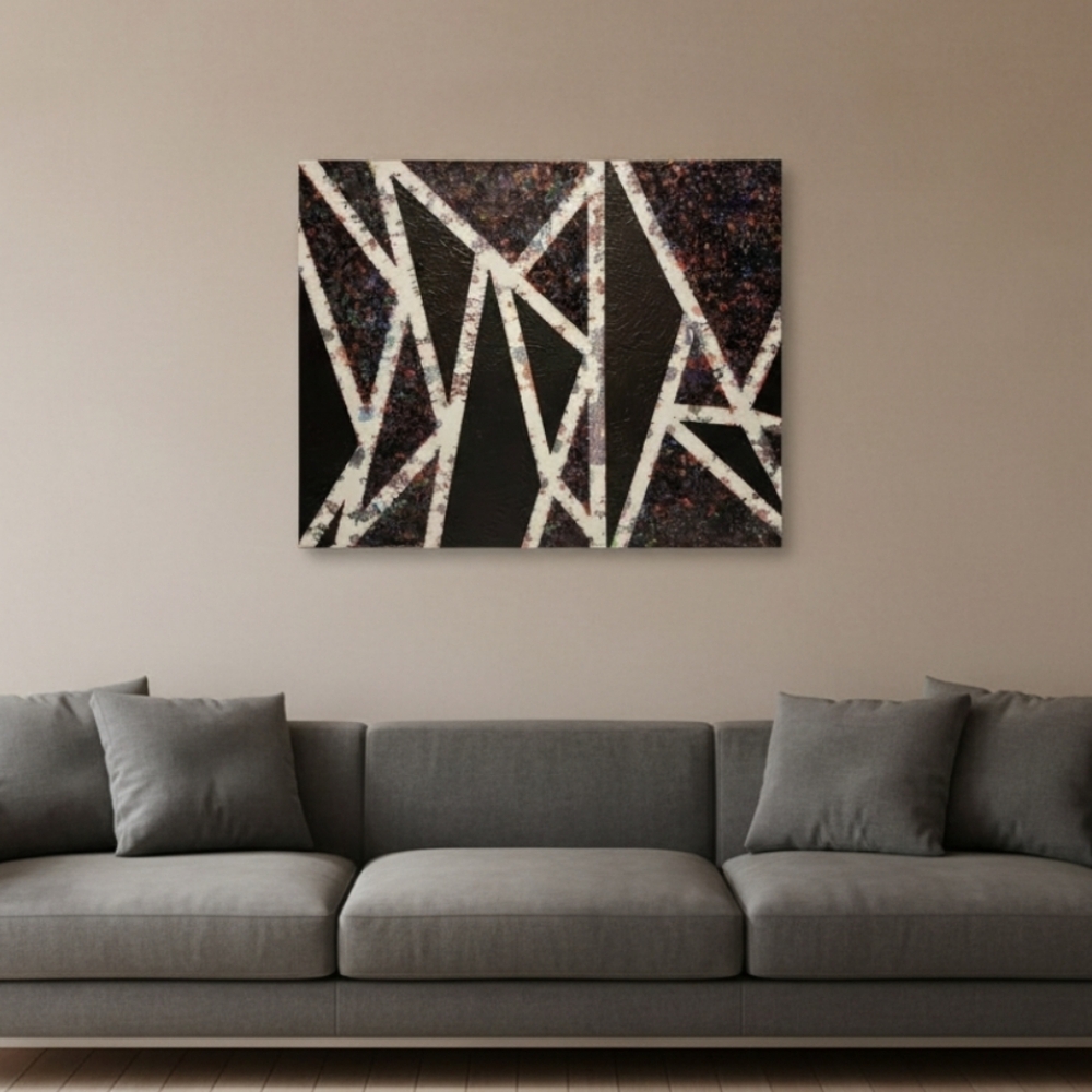 HANDCRAFTED Abstract Painting HANDPAINTED Artwork HANDMADE Wall Art Decor